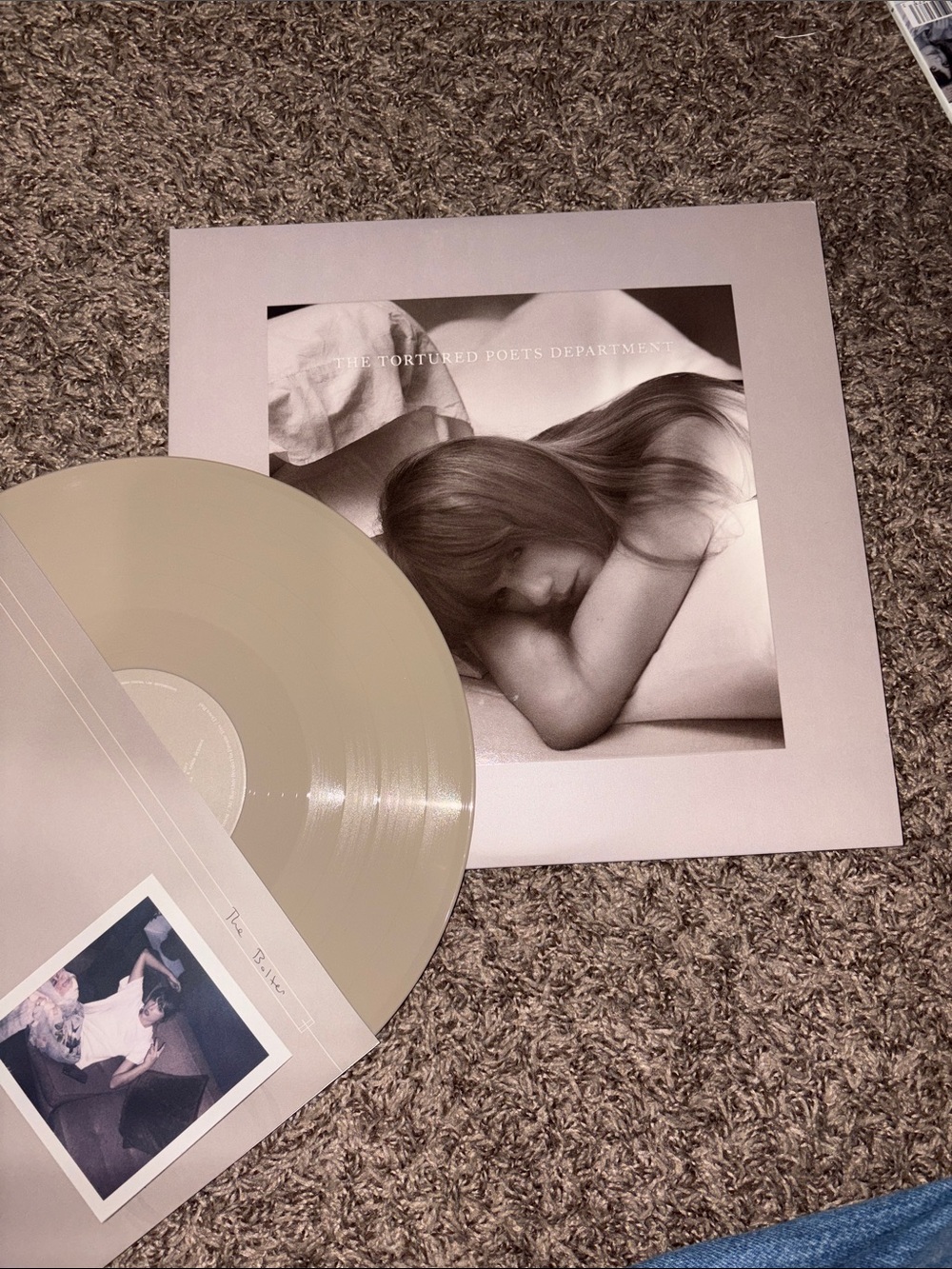 The Tortured Poets Department Beige Vinyl Album - Collector's Art Print